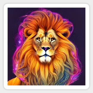 Cosmic Lion Sticker